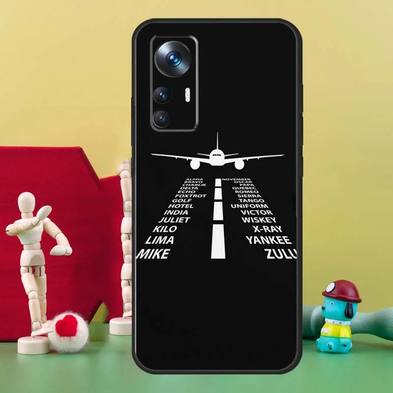 Airplane Takeoff Funda For Xiaomi 11T 12T 13T Pro 12 13 Lite 12X POCO F5 X5 X3 Pro F4 X4 GT M5 M5s F3 Case