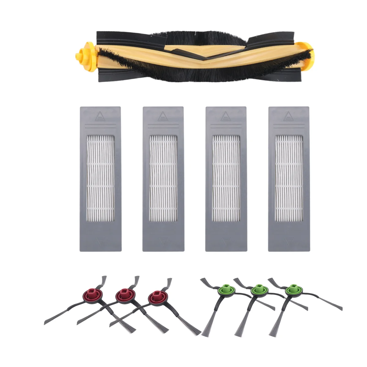 ATP280-Accessories for N8 T8 1 Main Brush 4 Filters 6 Side Brushes for T8 N8 Ozmo 950 920 Replacement