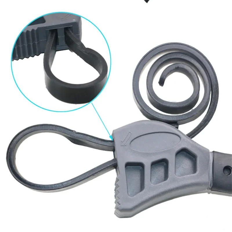 50cm Wrench Universal Multi Tool Pipeline Adjustable Spanner Rubber Strap For Any Shape Opener Car Repair Home Tools