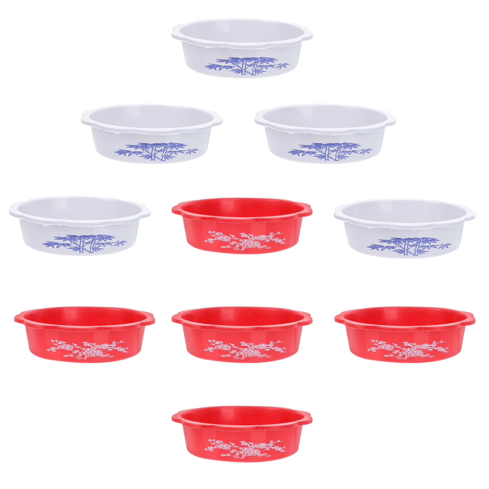 

10pcs Hydroponics Flower Pot Daffodils Decorative Plastic Creative Tray Planting Pots for Balcony Office