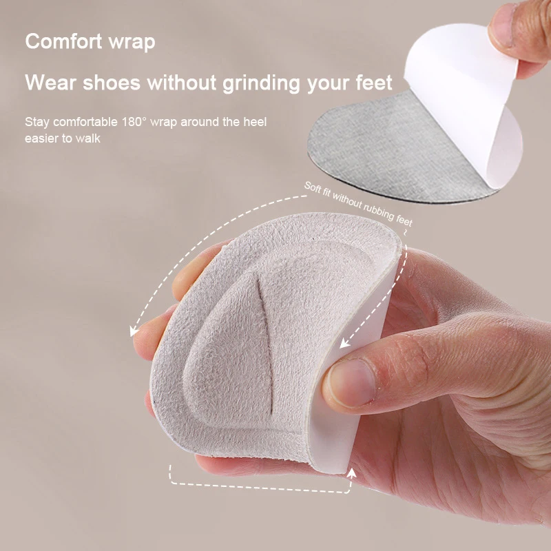 4pcs กีฬาส้นสติกเกอร์ insoles สำหรับรองเท้าวิ่งขนาดลด FILLER Liner Protector ส้น Pain Relief self-adhesive Cushion