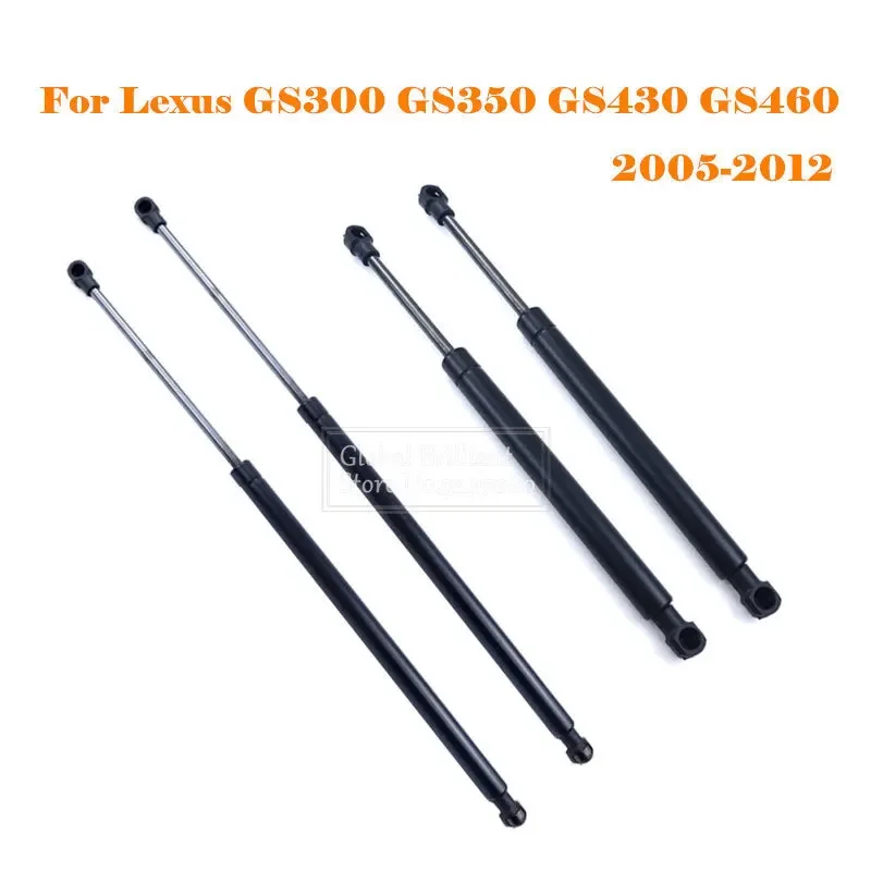 

Front Engine Hood & Rear Trunk Tailgate Lift Supports Gas Spring Struts Shocks Bars For Lexus GS300 GS350 GS430 GS460 2005-2012