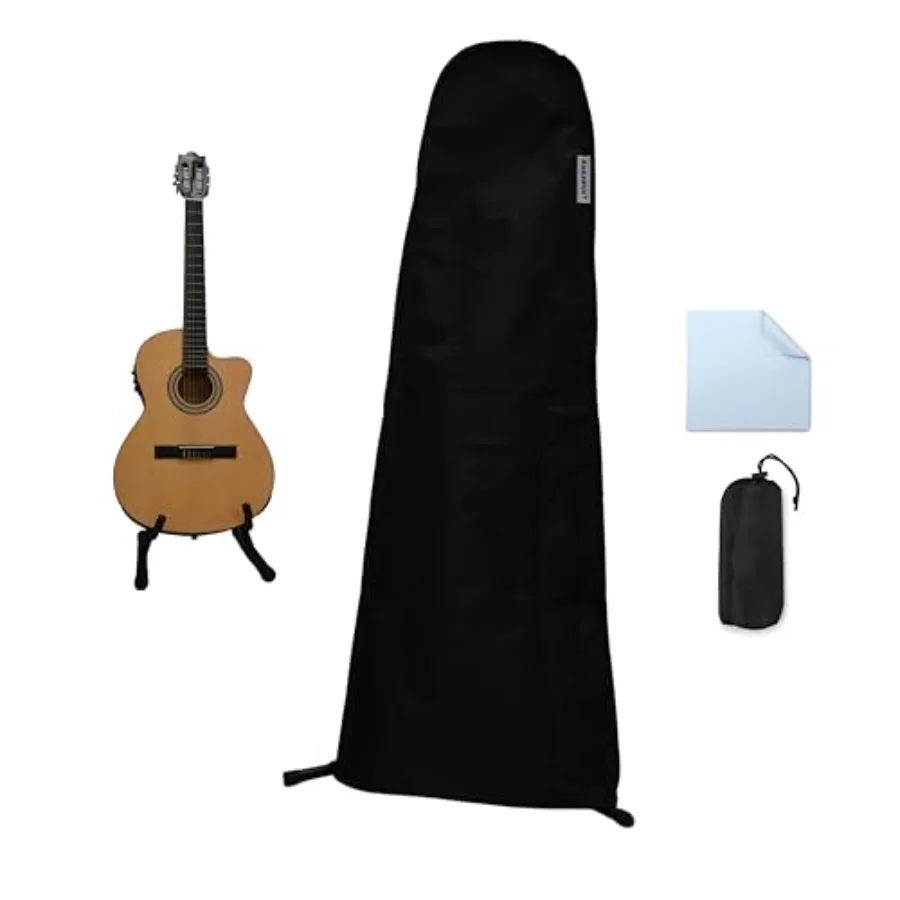

Guitar Dust Cover Bag Protective and Storage for Acoustic Electric and Bass Guitars From Sun Dust Dirt UV Rays Moisture Water R