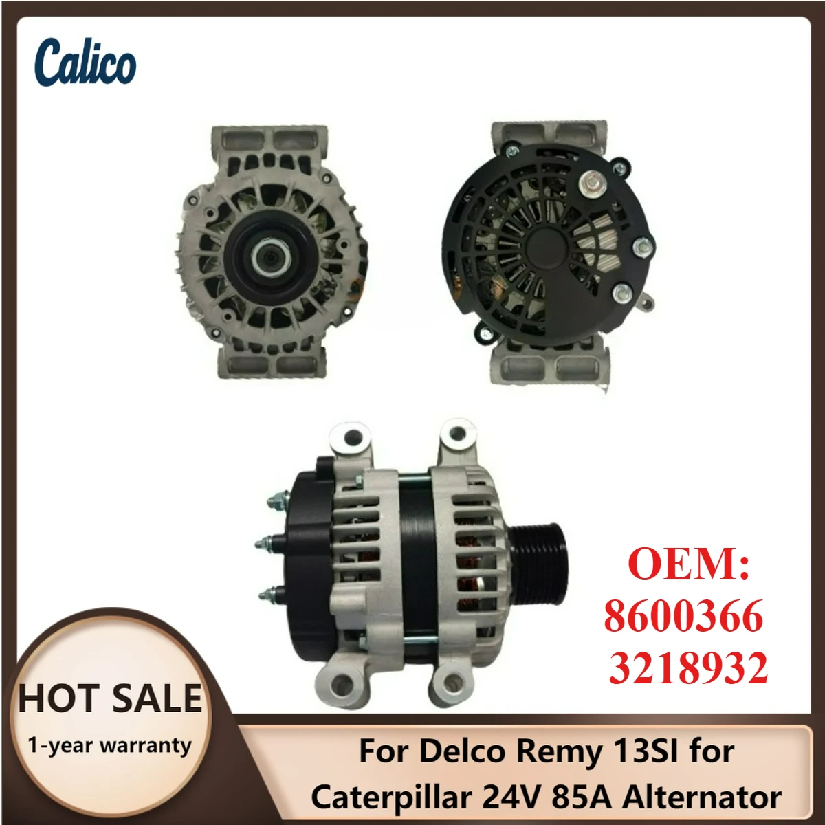

Factory Direct Sales Are Suitable for Delco Remy 13SI for Caterpillar 24V 85A Alternator 8600366 3218932