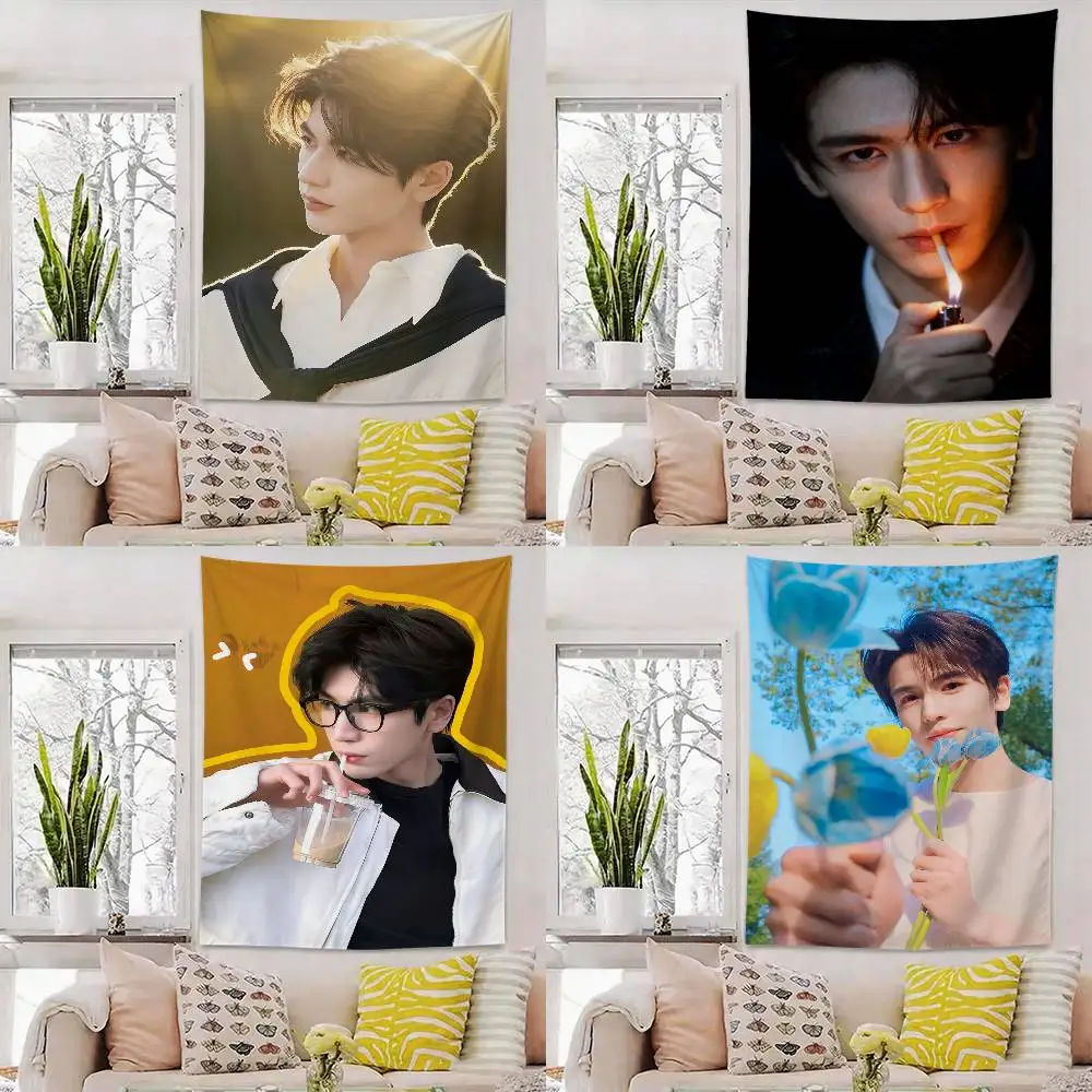 

Chinese Actor Zhanglinghe Flags Wall Hanging Background Art Banner for Bedroom Home Outdoor Decor