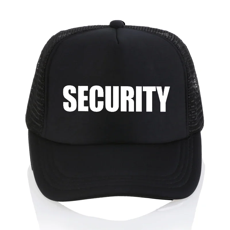 

SECURITY Baseball cap cool Summer Mesh breathable visor caps Unisex hip-hop hat adjustable snapback hat bone