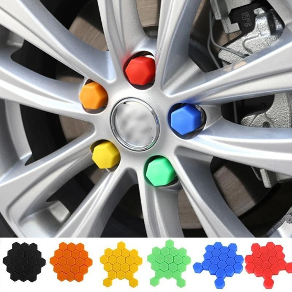 

20pcs Silicone Wheel Nut Covers 21Mm Inner Diameter Protectors Lug Nut Caps For Car Wheels Corrosion Resistant