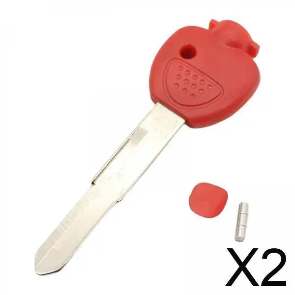 Clé vierge de moto, lame non coupée Durable, pièce de rechange rouge pour Yamaha MAJESTY 250 400 YP2 YP3 Enduro