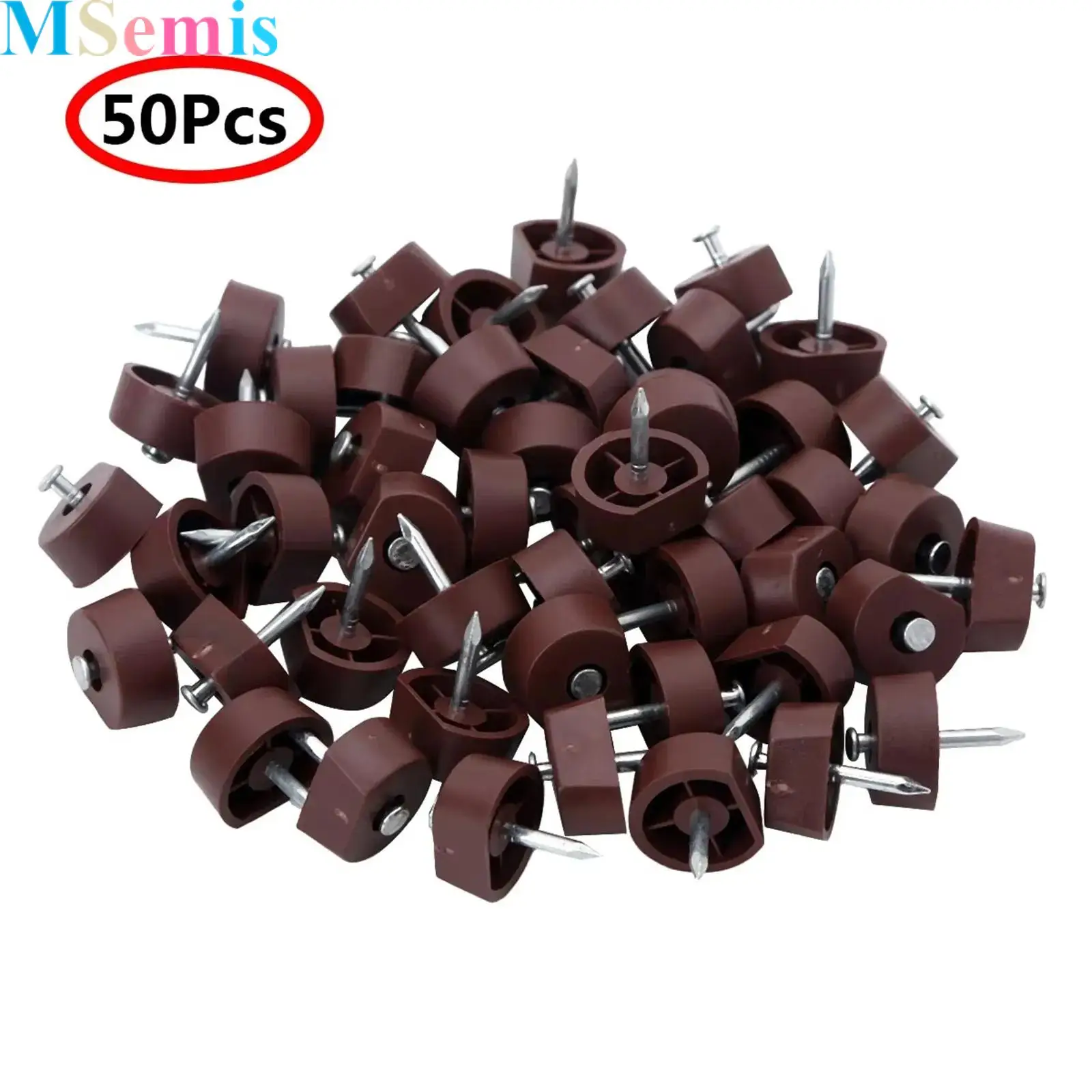 

50 Furniture Shelf Pins Knock in Cabinet Closet Pin Holder Bracket Plastic Cupboard Support Tack Nails Hardware Kit Accessories