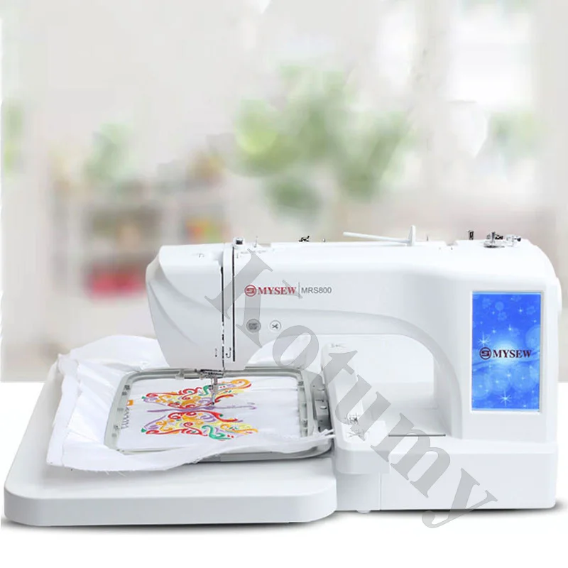 Computerized Sewing & Embroidery Machine, 11 Languages, 312 Built-in Pattern, 7