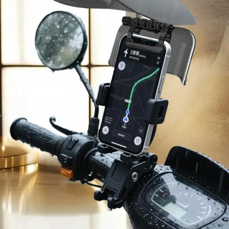 

1 шт. Регулируемый креативный козырек для телефона в стиле шляпы для активного отдыха, солнцезащитный, водонепроницаемый, универсальный, удлиненный