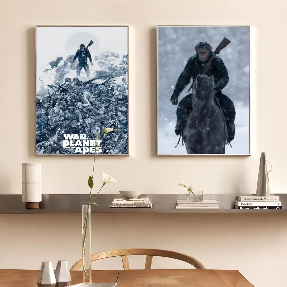 Movie Planet of the Apes Caesar Koba Poster Wall Art PP Waterproof HD Self Adhesive Modern Home Decor Living Room Apartment Gift - view 5