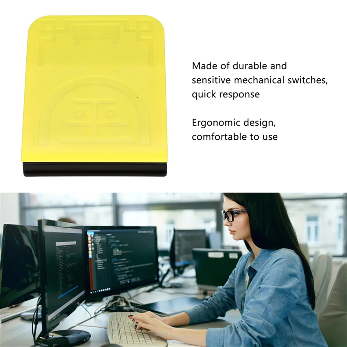 N18R シングルフットスイッチペダルワイヤレス 2.4 グラム有線 USB 3 接続モード高感度人間工学に基づいたフットスイッチペダル