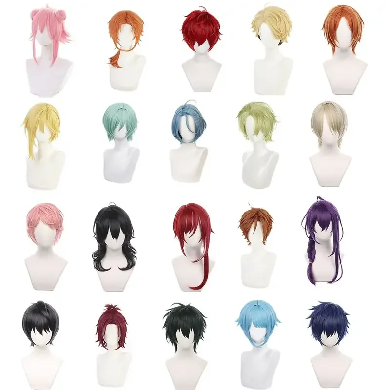 IT'S Ensemble Stars Cosplay Ayase Mayoi Shiina Niki Sakuma Rei kagehira mika Oukawa Kohaku Tomoe Hiyori Himeru Tsukinaga Leo Wig