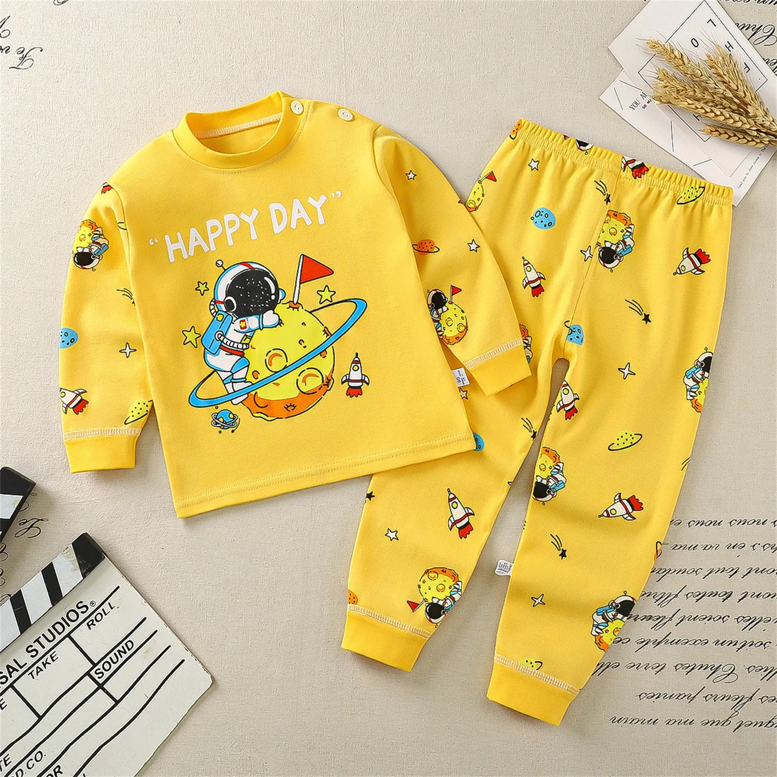 

Children Underwear Set Boys Cotton Pajamas Girls Boys Autumn Clothes Long Sleepwear Cotton Kids Home Clothes Children's Clothing