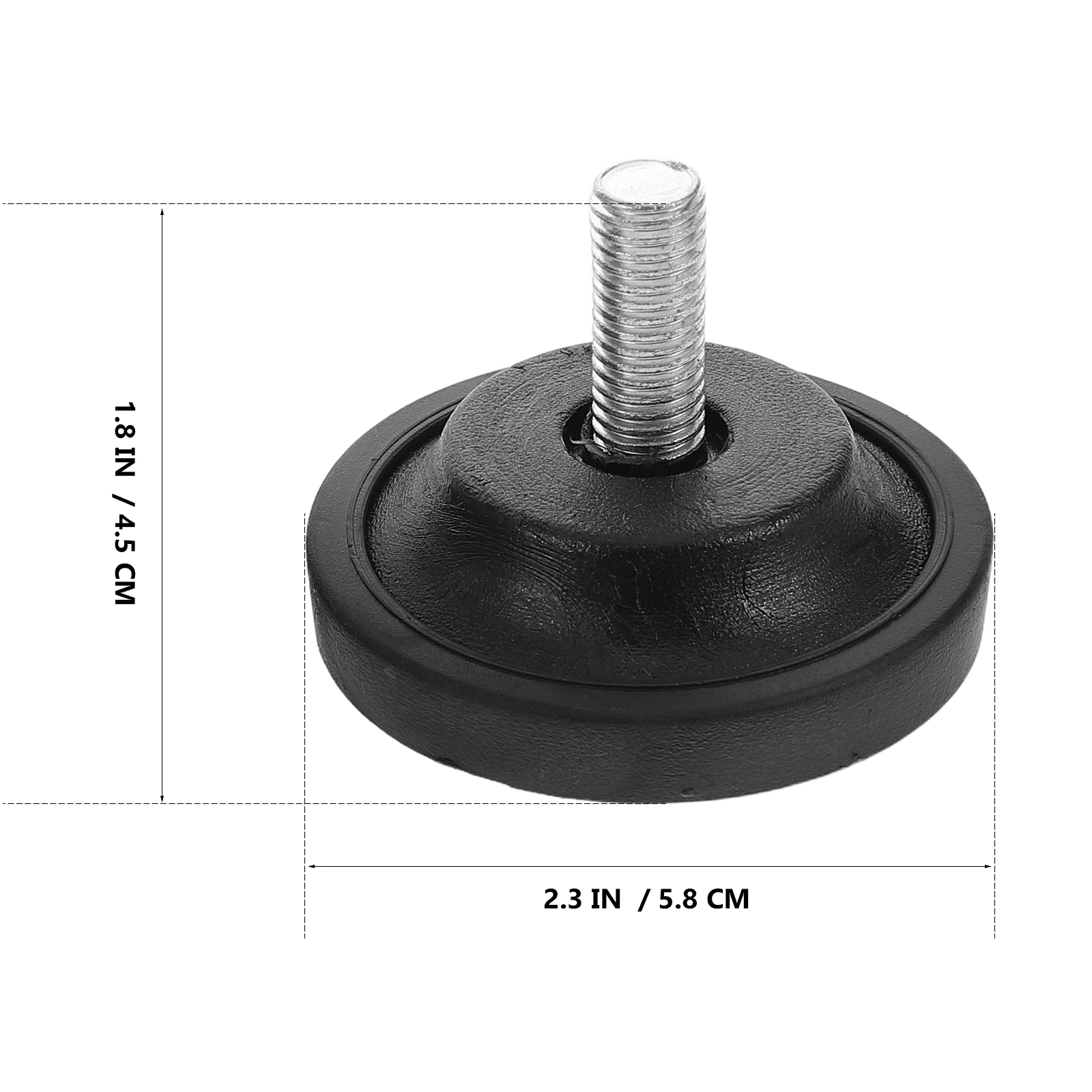 2Pcs Anti-Slip Support Pads Rubber Adjustable Leveling Feet for Treadmill Exercise Bike Sofa Table Chair - Furniture Stabilizer