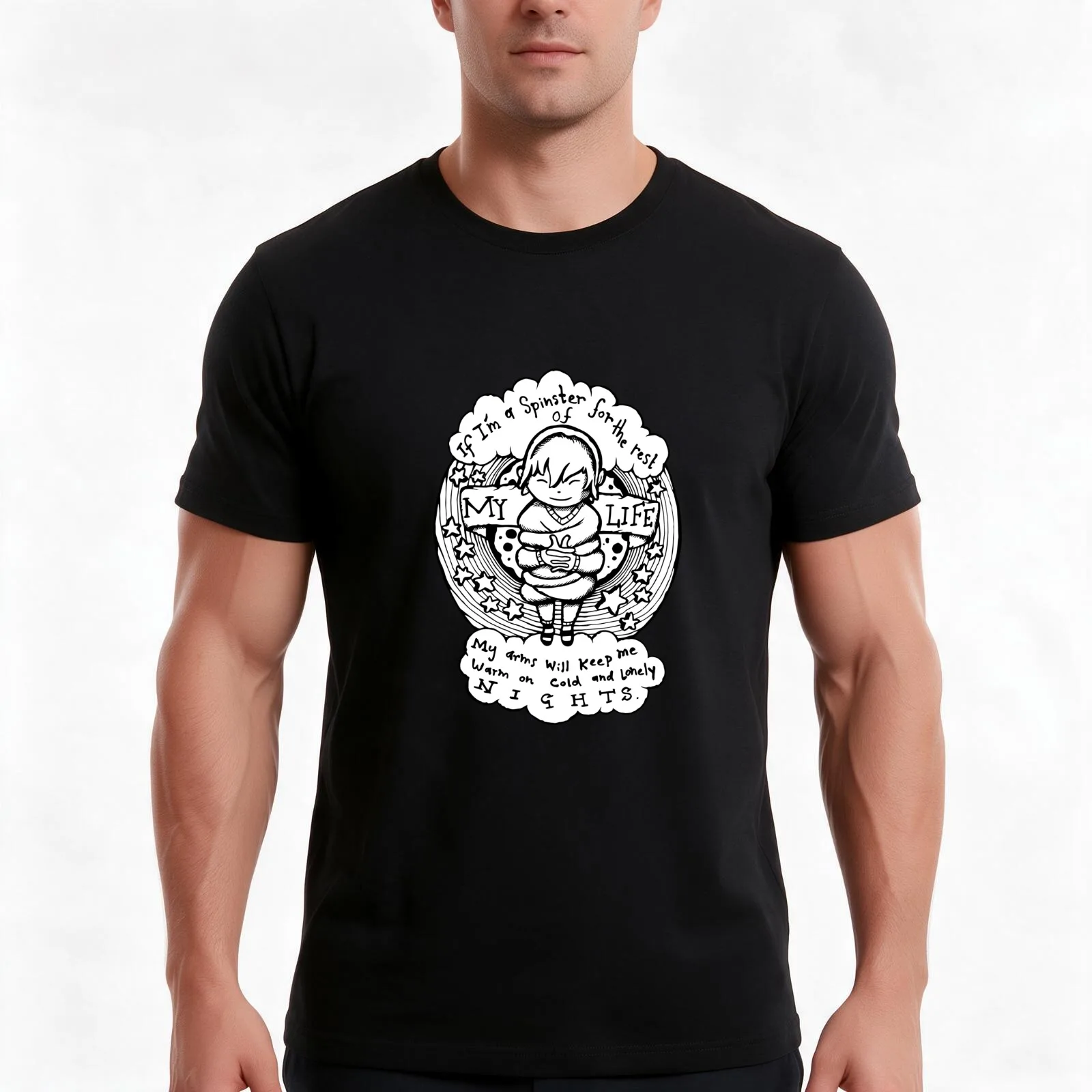 Illustrated Lyrics - Tire Swing by Kimya Dawson T-Shirt, Summer Casual Cotton Tee, Oversized Streetwear Tops, Unisex Men Women