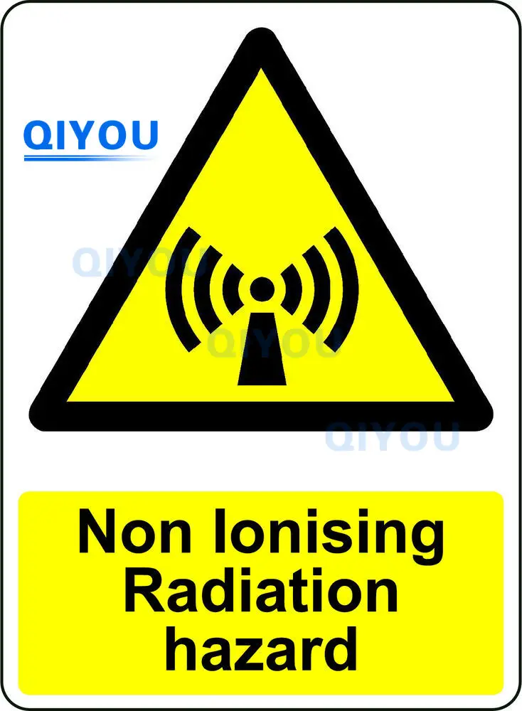 

Warning Non Ionic Radiation Personalized Body Decoration Car Stickers Die-cut PVC Deca Used for Car Body Windshield Laptops