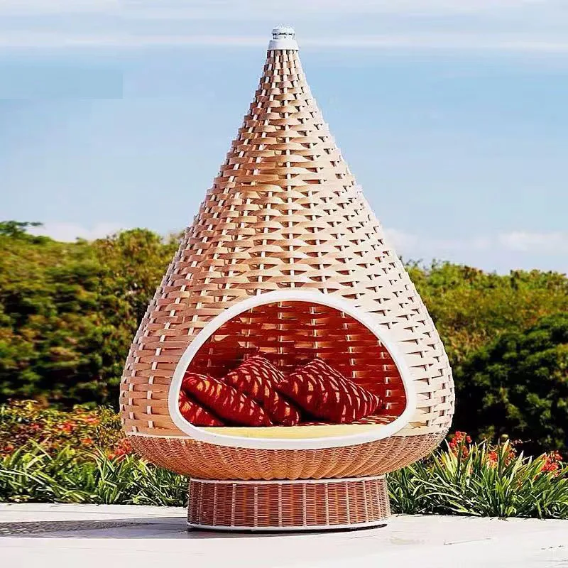 

Big bird cage bed Internet celebrity hammock Nordic creative bird's nest bed Outdoor rattan