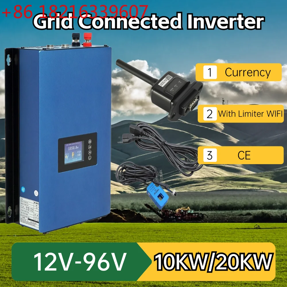 YAO 10000W 20000W Wind Power Grid Tie Inverter with Limiter Sensor/Dump Load Controller/Resistor WIFI 3 Phase 48v 96v Wind Gener
