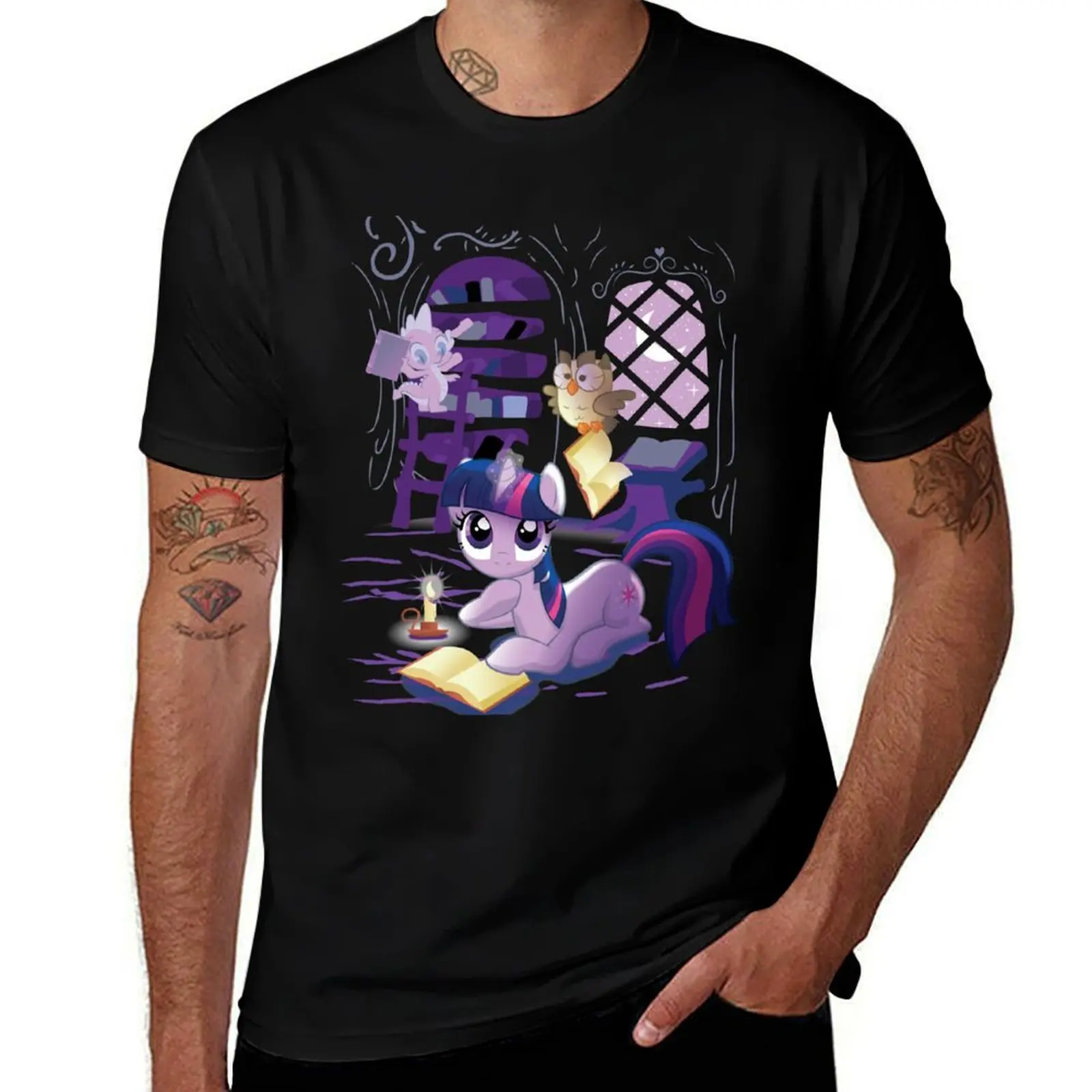My Little Pony - Twilight Sparkle T-Shirt sweat kawaii clothes blue lock Men's t-shirt