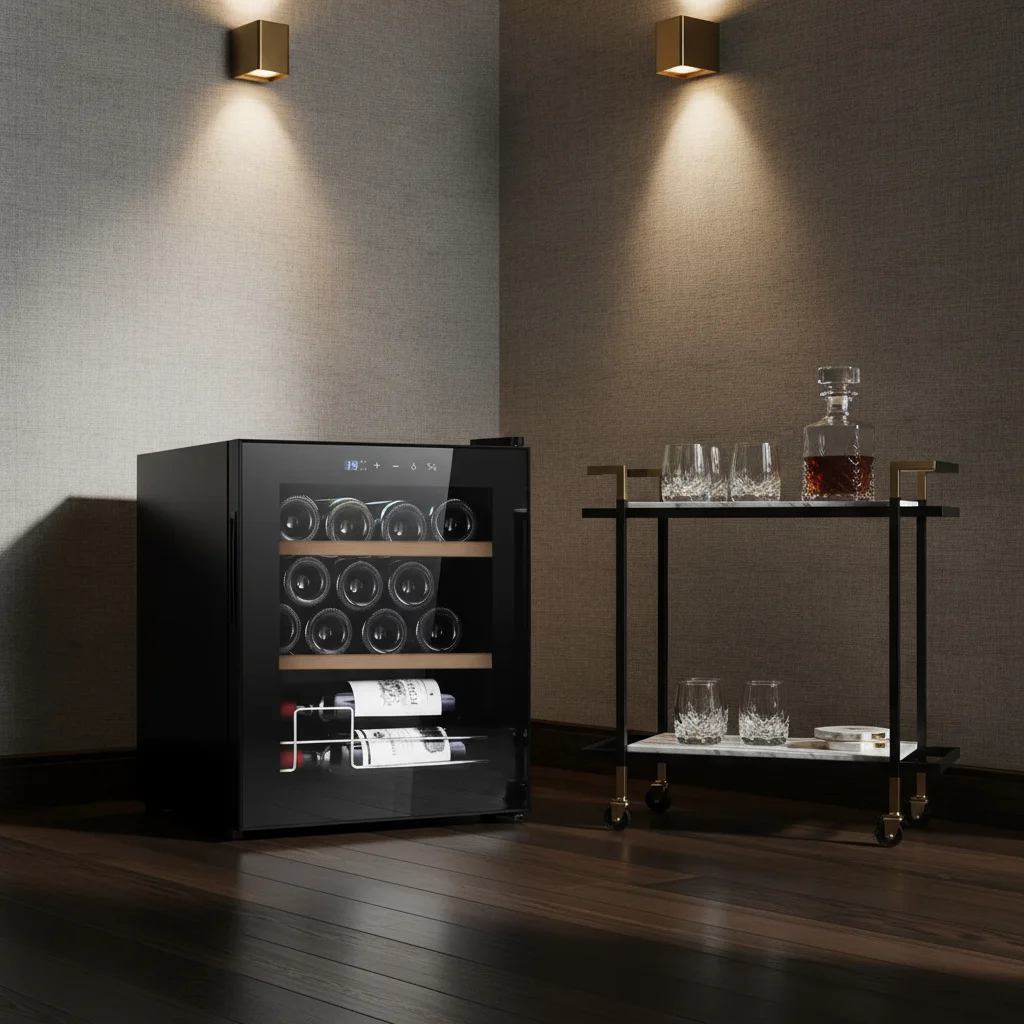 

China Factory Refrigeration Compressor Beverage Cooler Display Refrigerator Mini Ice Bar