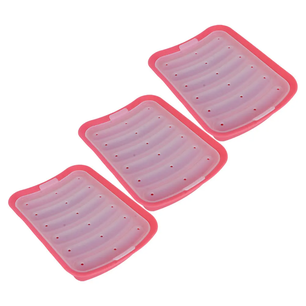 

3pcs Silicone Baking Molds Reusable Nonstick Bakeware For Sausage Hot Dog Cake Pudding Baby Food Cooking Kitchen Mold Versatile