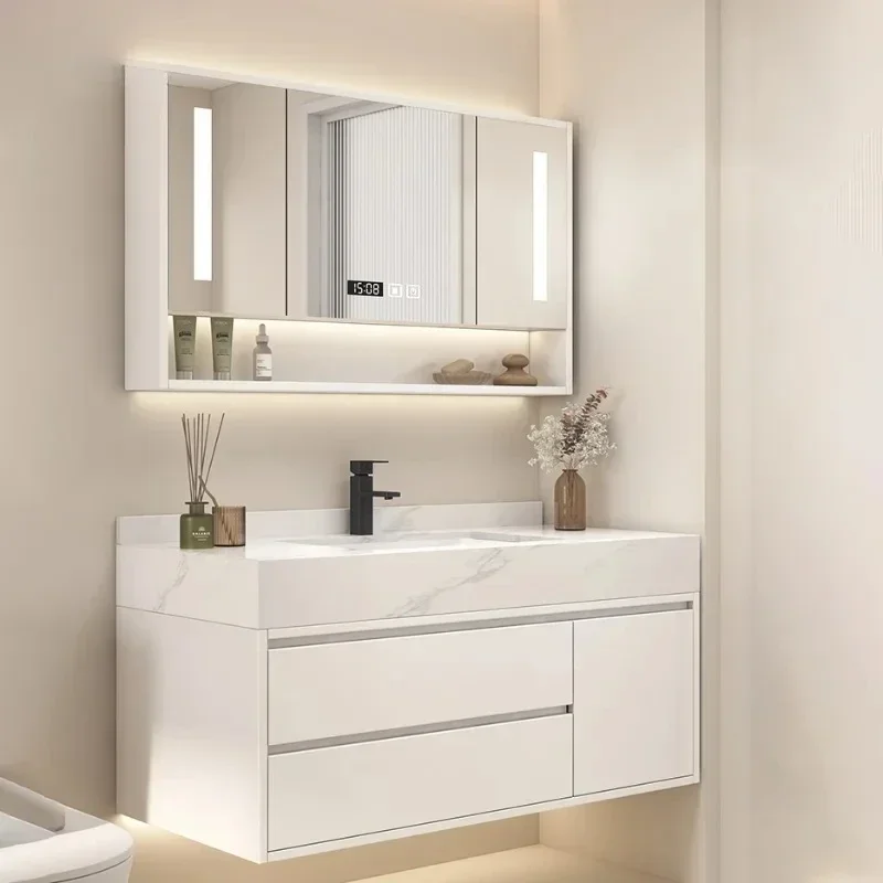 Floor Bathroom Cabinet Corner Storage Column Wc Furniture Towel Double Washbasin Saving Open Cabinets Shelves Pharmacy Shelf