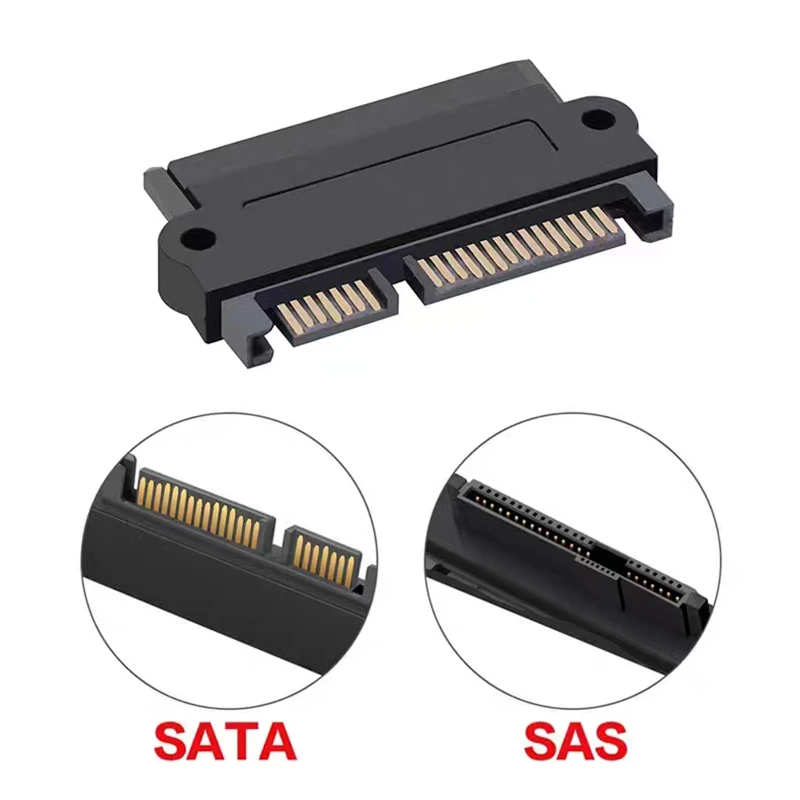 Nku SAS Raid Card SFF-8482 22Pin to SATA 7-Pin + 15-Pin Converter Adapter for SATA-Compatible SAS Hard Disk Drive Motherboard