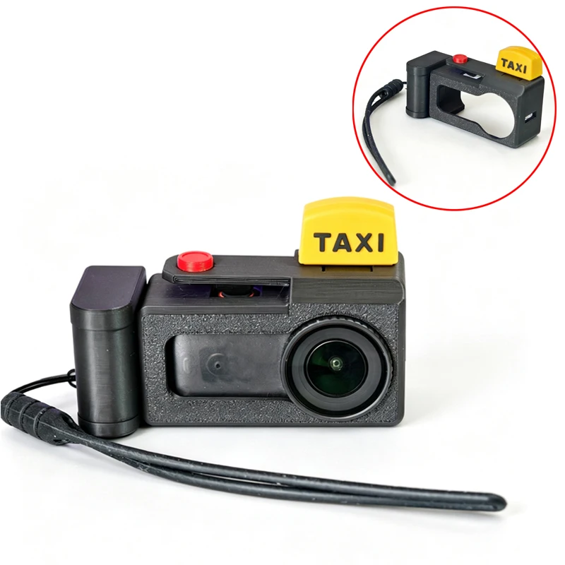 1PCS For DJI Osmo Nano Action Camera Protective Case Creative Street Shooting Grip Protection Cage w Shutter Button/Hot Shoe Cap