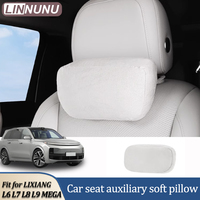 Linnunu Fit for Lixiang L6 L7 L8 L9 Mega Car Decoration Supplies Headrest and Neck Pillow Official Auxiliary Soft Pillow Upgraded Thickeneded Comfortable Support Headrest Car Interior Accessories