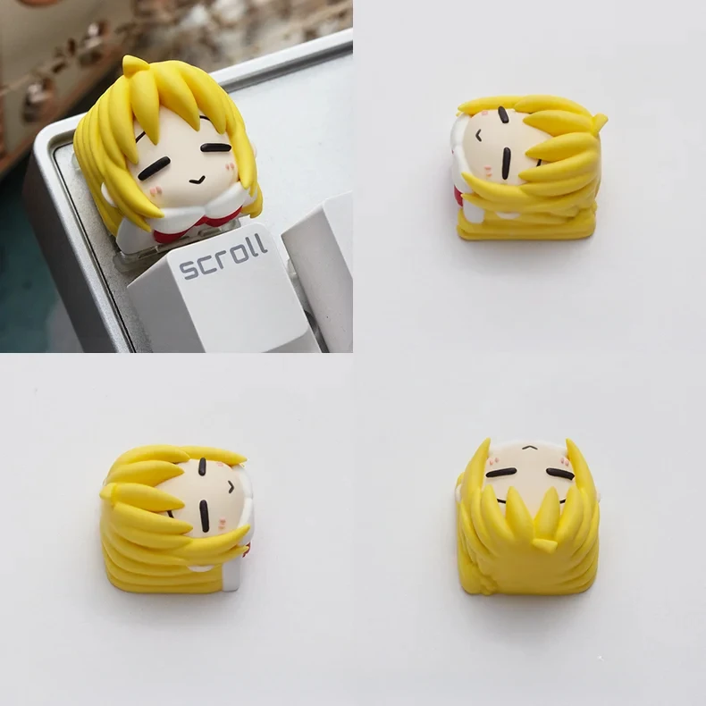 Anime Keycaps Resin BOCCHI THE ROCK Gotoh Hitori Ijichi Nijika Cartoon Characters Yamada Ryo Gaming Keyboard Replacement Keys