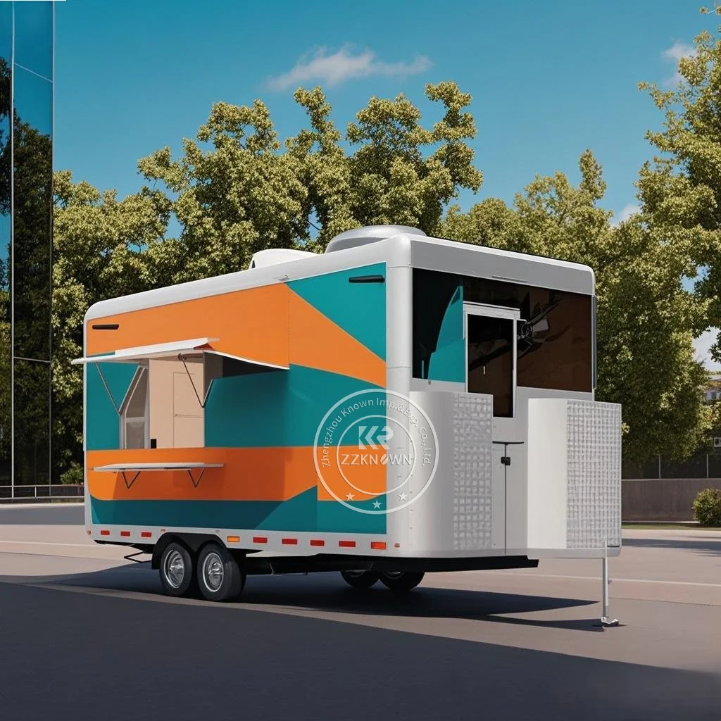 Remolque de comida callejera, carrito de helados para barbacoa, camiones de Catering móviles, camión de café, Pizza, camión de comida más barato para un gran precio