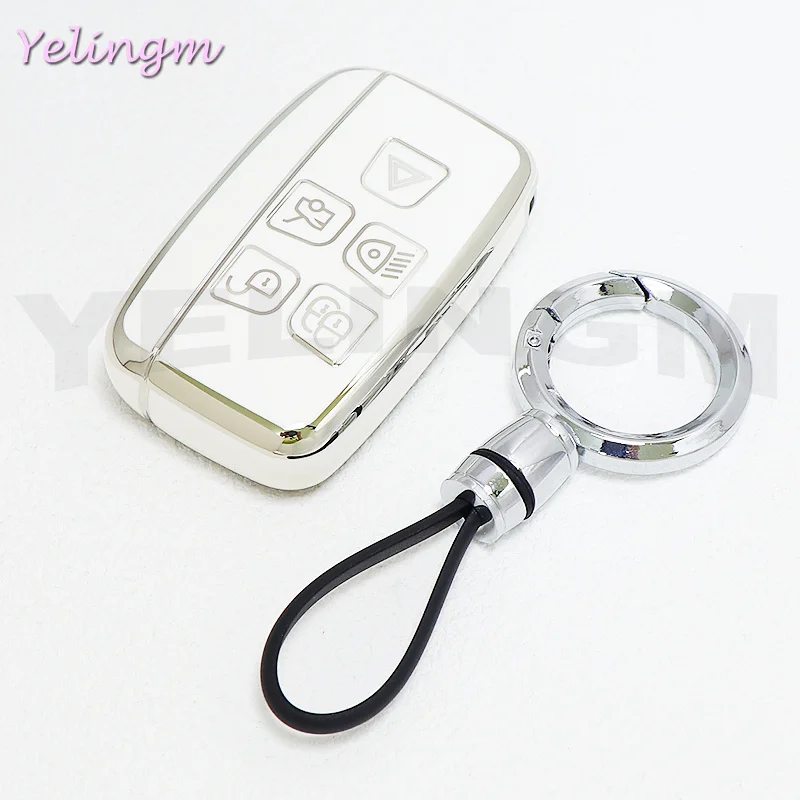For Land Rover Range Rover Evoque Sport Freelander Discovery Velar For Jaguar XE XF XJ Soft TPU Car Key Case Cover Holder Fob view 3