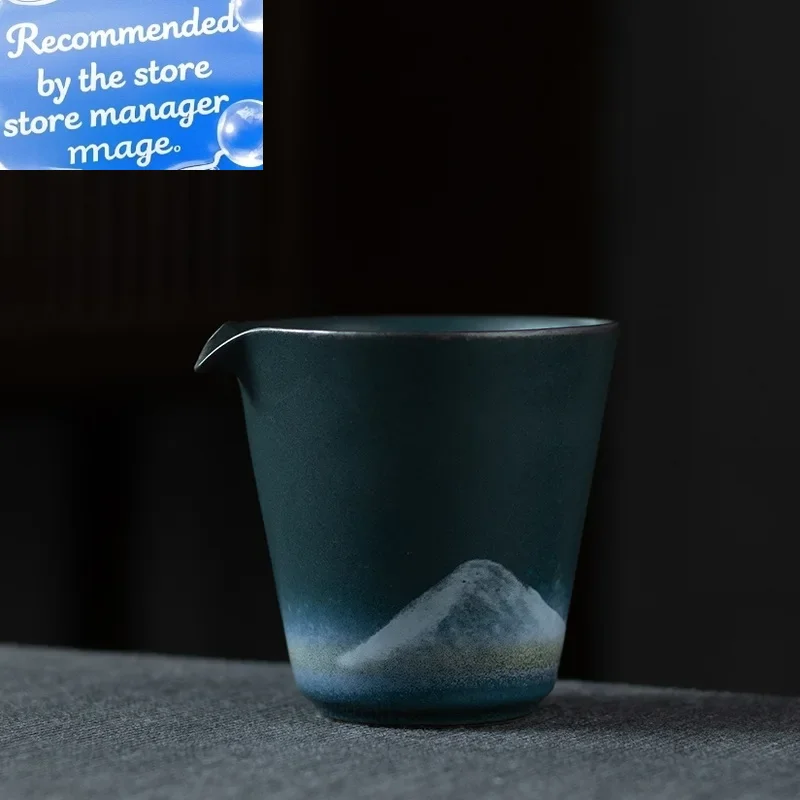 

Посуда чернил Late-Ming и начало Цинских династий кувшин Ручной винтажный керамический чайник Гонг Bei Fair Cup Кунг-фу Чай Чаша