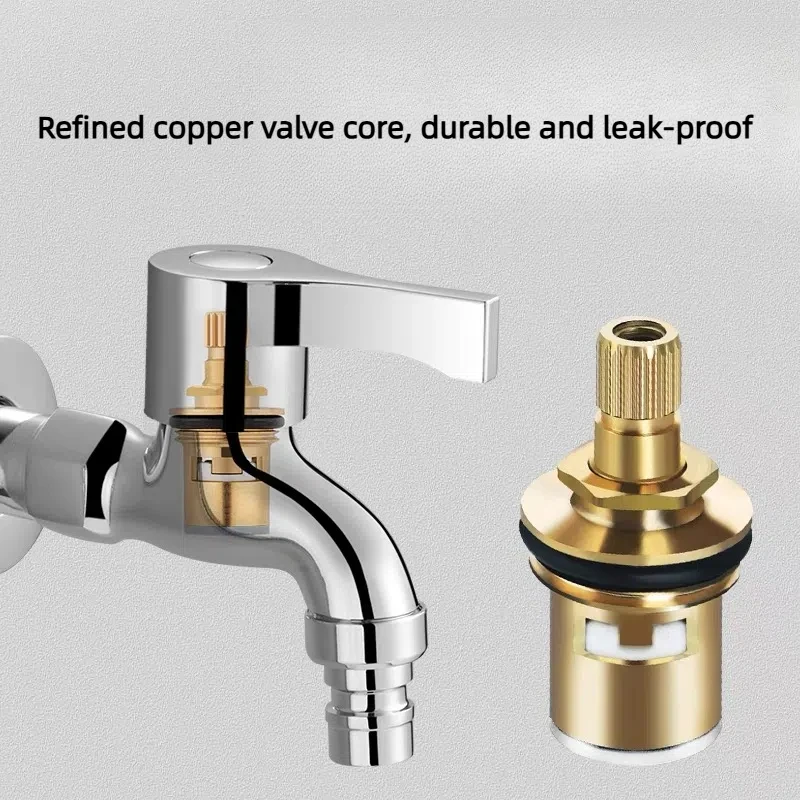 صنبور غسالة متعدد الوظائف مع فوهة ومقبض، مناسب للغسالات وأحواض المطبخ والحمامات