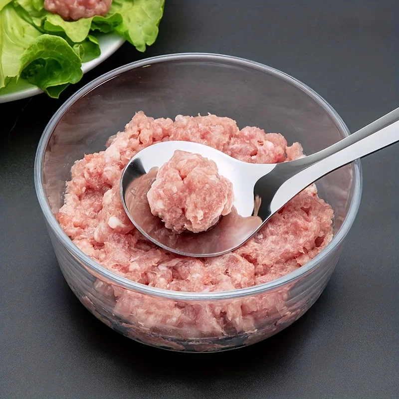 

1 шт., совок для контроля порции из нержавеющей стали 304, идеально подходит для изготовления униформы, фрикаделек и рисовых шариков, необходимый праздничный инструмент для приготовления пищи