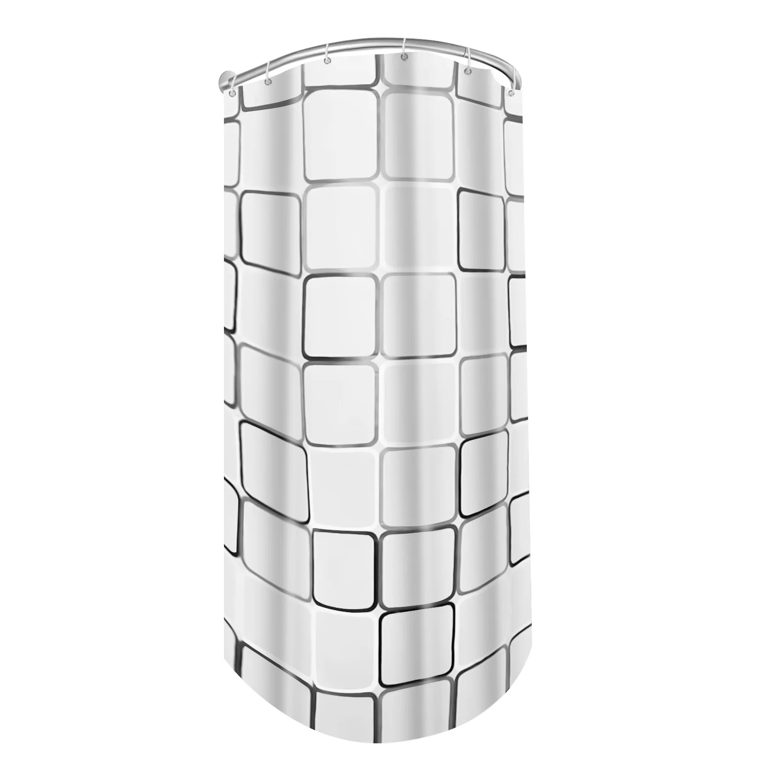 

Комплект занавесок для душа из нержавеющей стали, занавеска для душа без перфорации, U-образная занавеска для душа, набор для туалетов для ванной комнаты