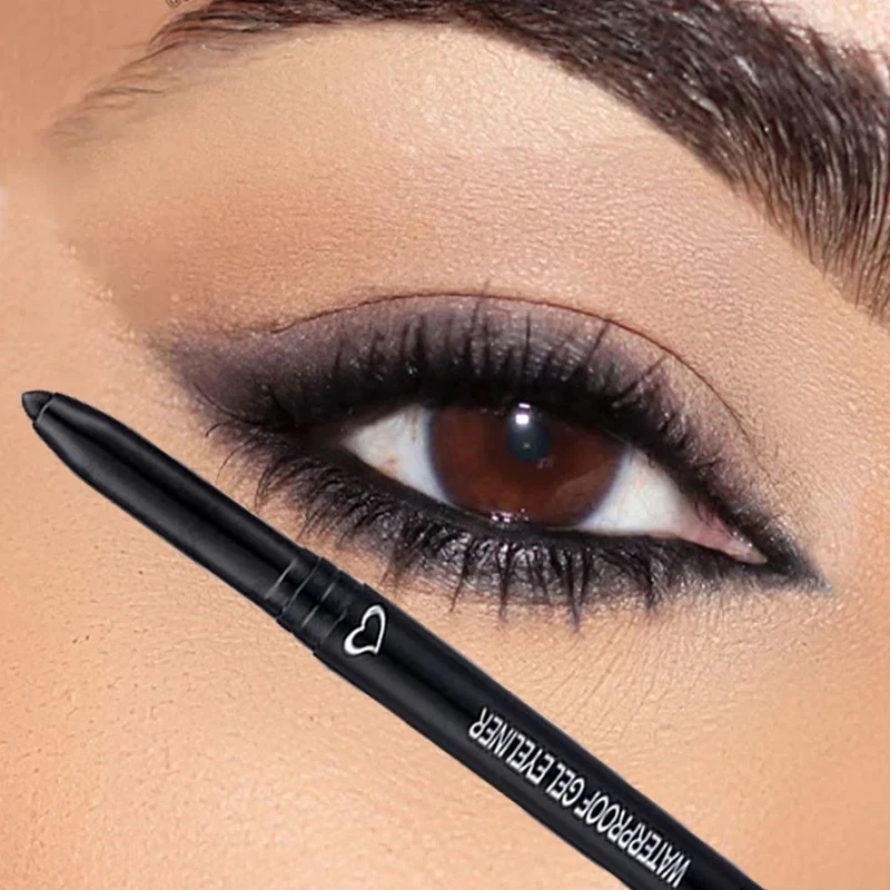 Black Brown Quick-drying Eyeliner Waterproof Liquid Eyeliner Gel Pen Long Lasting Smooth Pencil Not Blooming Eye Makeup Cosmetic