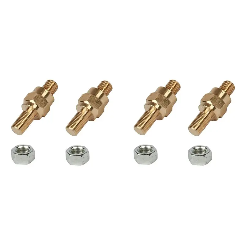 DT17 4pcs Side Mount Battery Copper Screw 3/8, Post Terminal Bolt 3/8-16 & 3/8-24, Car Battery Accessories Corrosion Resistant