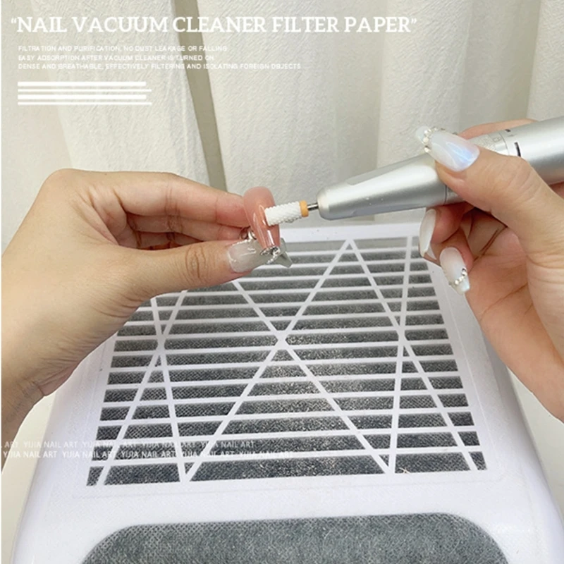 100x Dust Collector Filters Manicure Accessories Art Vacuum Cleaner Filter Paper Vacuum Cleaner Filter Dropship