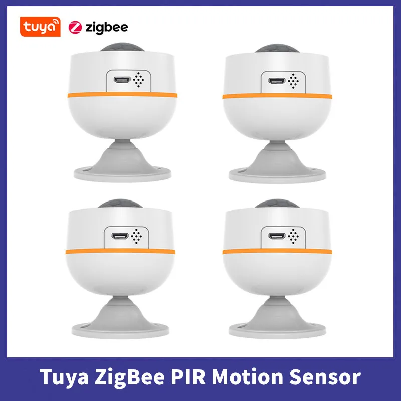 Tuya ZigBee Smart Life Home Indoor Outdoor Infrared Motion Sensor PIR Switch Temperature Humidity Sensor Built-in T&H Detector