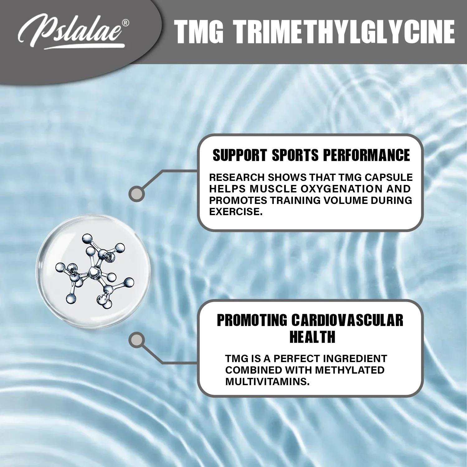 TMG Trimethylglycine Supplements - Enhances Athletic Performance and Supports Cardiovascular Health - Non-GMO, Gluten Free