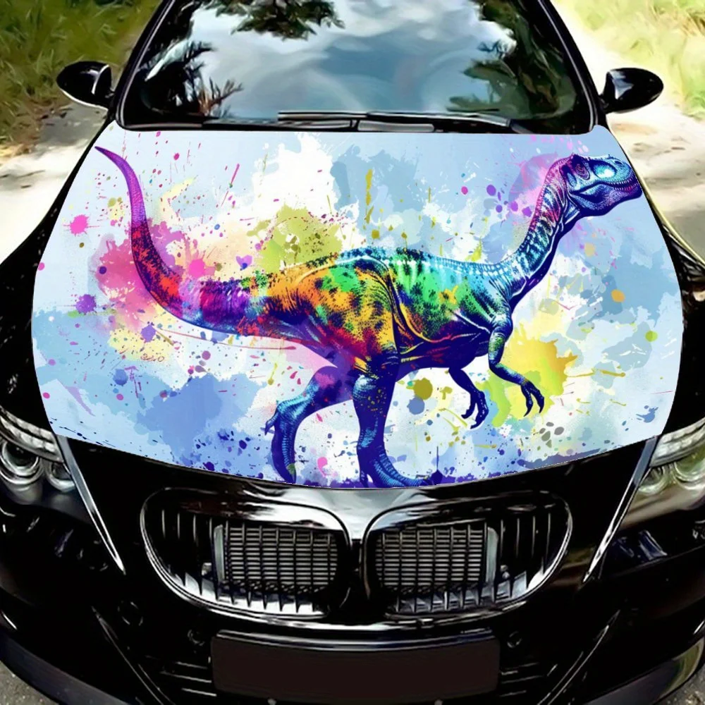 

Динозавр; Inkblot; Крутой; Аэрозольная краска; Красочный; Художественный; Подарок. Наклейка на капот автомобиля, Наклейка на мотоцикл и грузовик, Самоклеящаяся