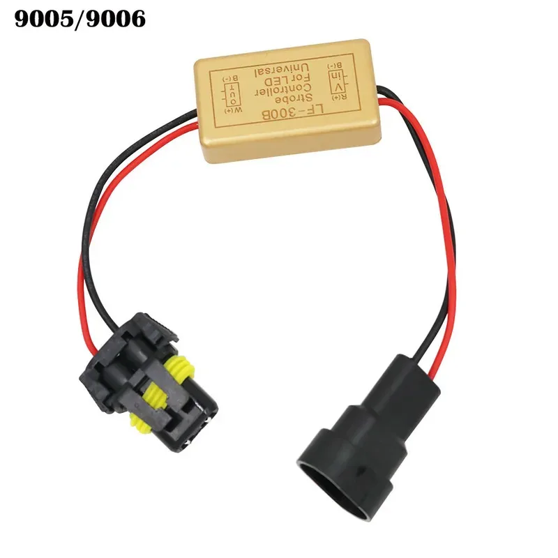 For LF-300B Flash Strobe Controller Box Continuous Flashing Module H1 H4 H7 H8/H9/H11 9005/9006 Socket for LED Headlight Foglamp