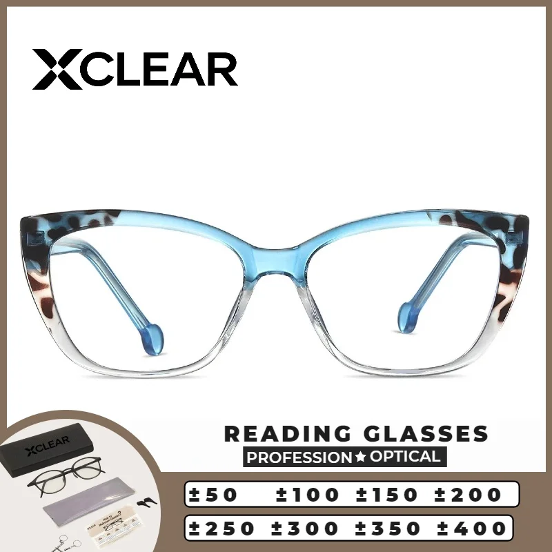

XCLEAR Minimalist Personalized Reading Glasses Anti Reflective Cat Eye New Design Ultralight Professional Fashionable Versatile