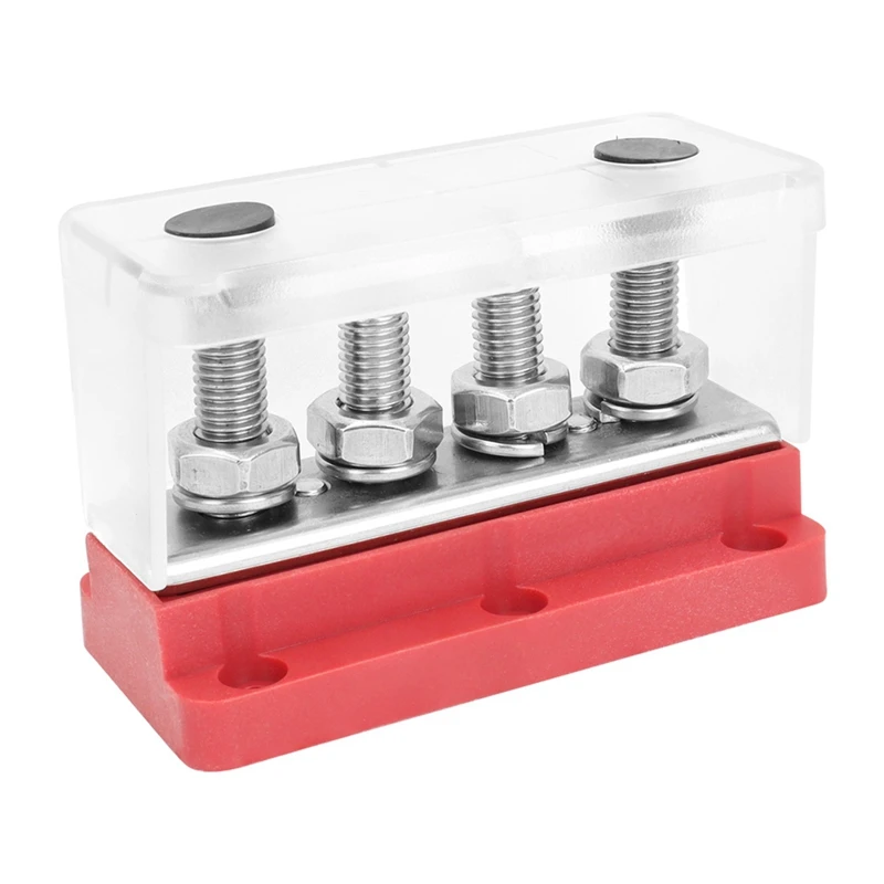 Super Sale M10 4-Channel 300A Busbar Kit Heavy-Duty Busbar with Studs for Automotive and Marine Applications