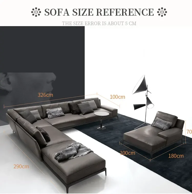 living room furniture sofa sets Low Arm Reversible Sectional Sofa Living Room, Modern L-Shaped 7 Seat Fabric Couch