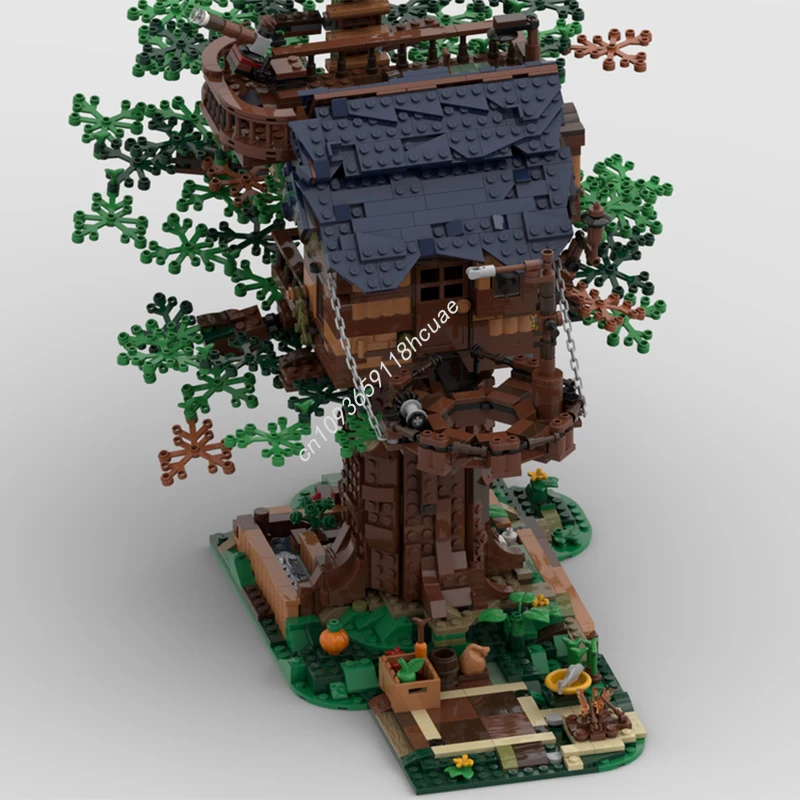 2374ピース MOC 新しい生命の木の家 組み立てブロック クリスマス DIY クラフトプロジェクト 創造的な家族に最適 組み立てギフト