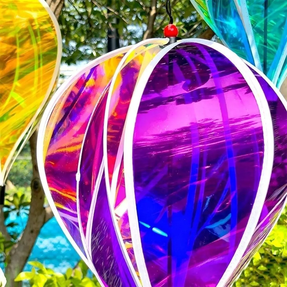 New Plastic Hot Air Balloon Spinner 36cm Balloon Rainbow Colors Rotating Sequins Pinwheels Multistyles Striped Tie Dye Pinwheels